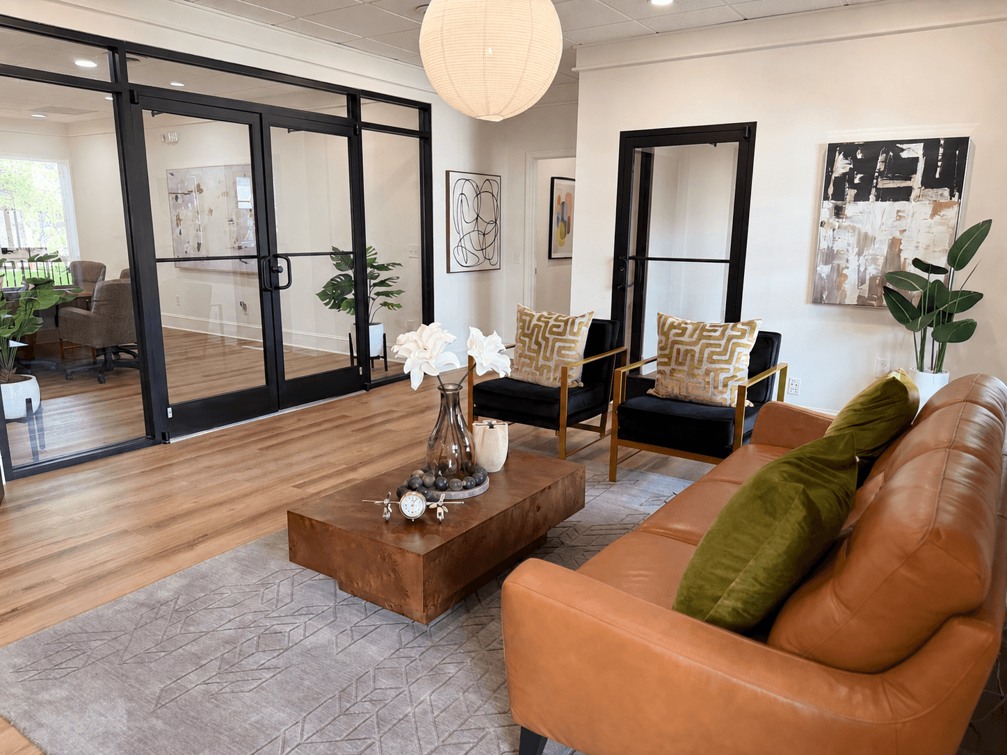 Lounge at the Quijano Law Gainesville office